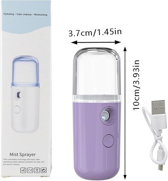 Portable Nano Facial Mist Sprayer – USB Rechargeable Facial Moisturizer & Hydrating Mist
