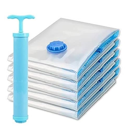 Vacuum Storage Bags with Hand Pump – Space-Saving Compression Bags for Clothes & Bedding
