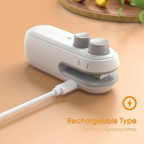 Portable Mini Bag Sealer – Rechargeable Handheld Heat Sealer for Food Storage & Freshness