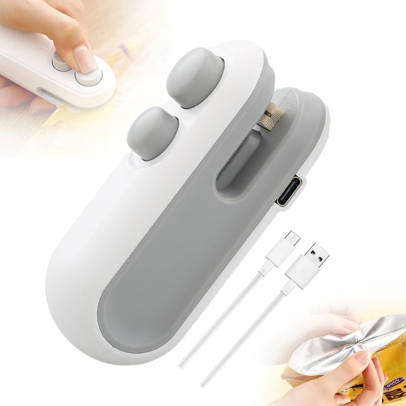 Portable Mini Bag Sealer – Rechargeable Handheld Heat Sealer for Food Storage & Freshness