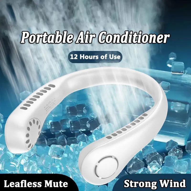 Portable Neck Fan – Rechargeable Blade less Mini Air Cooler with 3-Speed Cooling