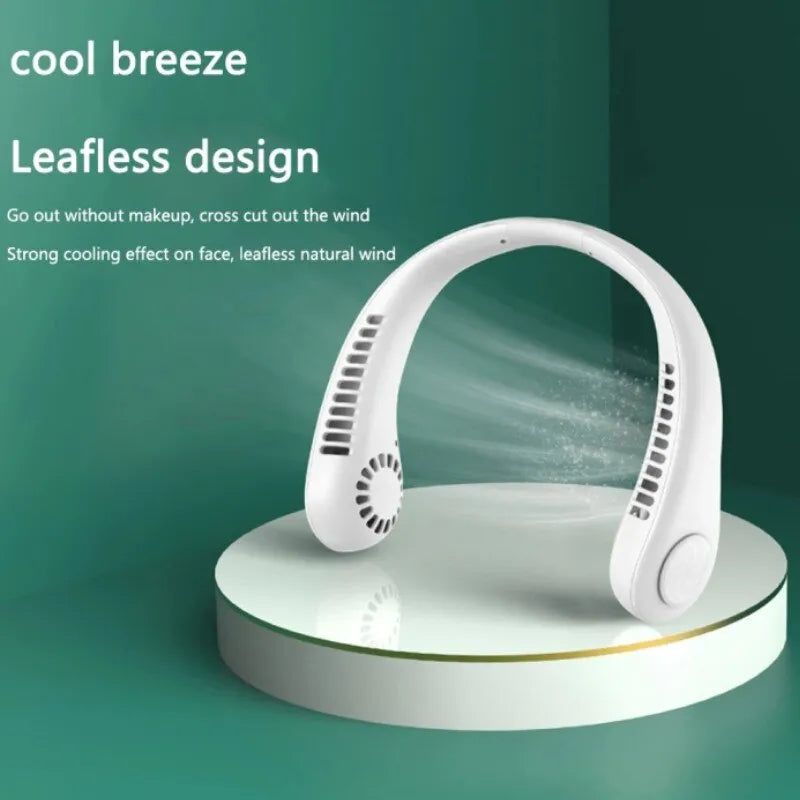 Portable Neck Fan – Rechargeable Blade less Mini Air Cooler with 3-Speed Cooling