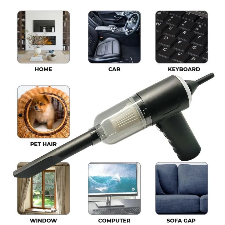 3-in-1 Portable Cordless Vacuum Cleaner AS 228 – Handheld Car, Home & Office Dust Cleaner
