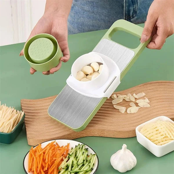 5-in-1 Vegetable Cutter & Slicer – Multifunctional Stainless Steel Kitchen Tool, 12 Inch