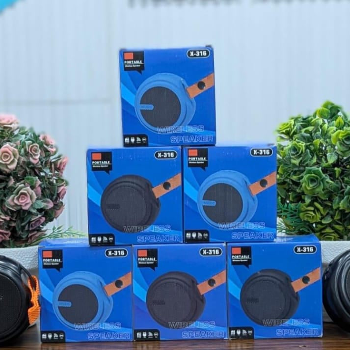 X-316 Mini Bluetooth Speaker – Portable Wireless Speaker with USB, TF Card & FM Radio
