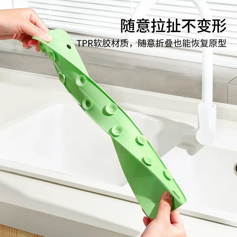 48cm Silicone Sink Splash Guard – Kitchen Sink Water Splash Protector for Countertop