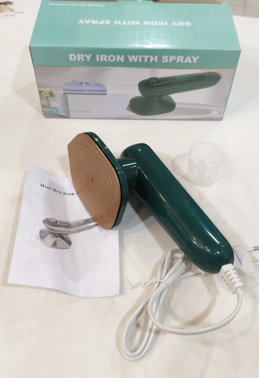 Mini Portable Electric Iron – 2-in-1 Wet & Dry Travel Garment Steamer for Clothes