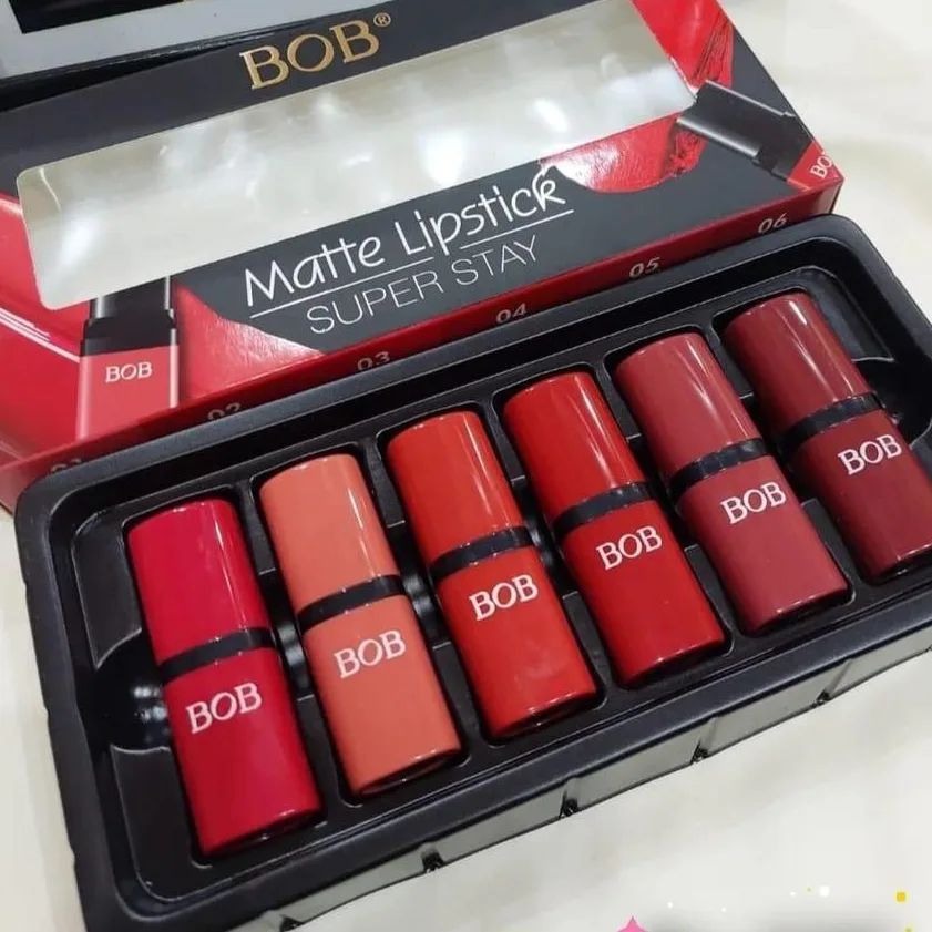 6 Pcs Matte Lipstick Set – High-Pigment Long-Lasting Lip Colors with Smooth Matte Finish