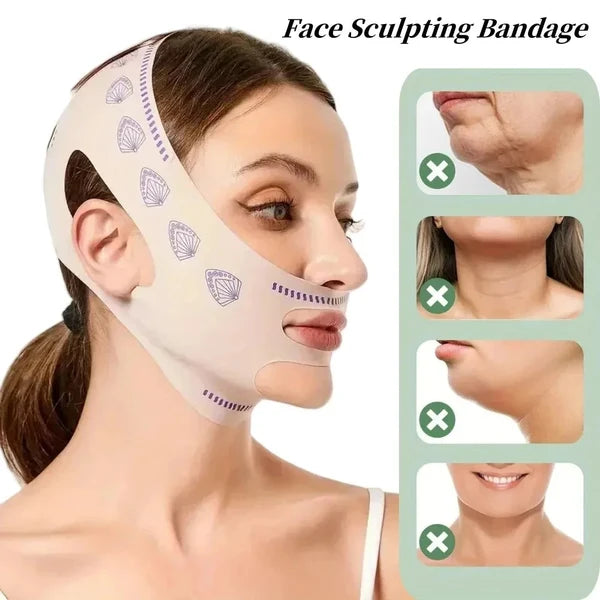Face Sculpting Bandage | V-Line Face & Double Chin Lifting Strap